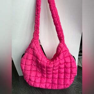 Quilted Pink Shoulder Bag